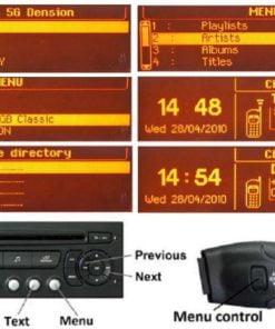 Dension Gateway Pro BT, PSA cluster