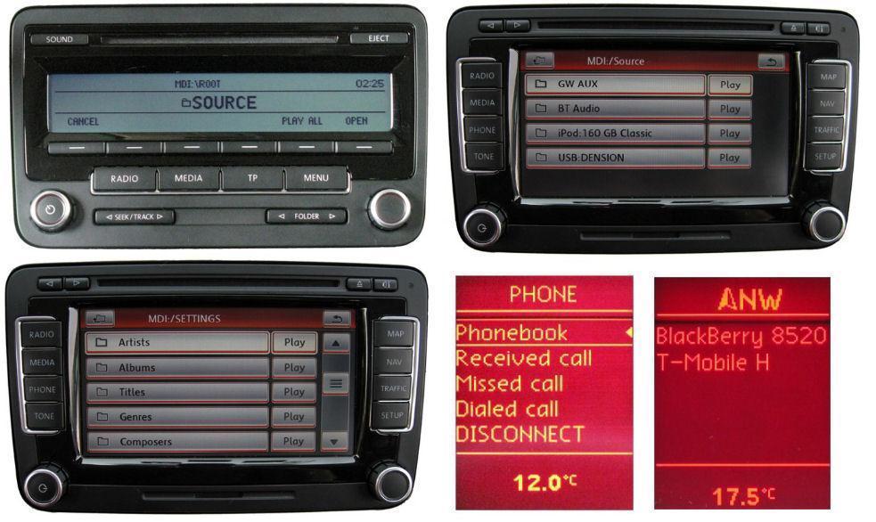 Dension Gateway Pro BT, VW cluster