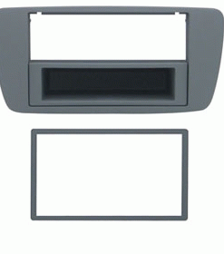 Maska Seat Ibiza (2-DIN, sivo-modra)