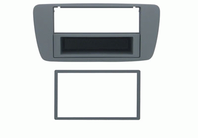 Maska Seat Ibiza (2-DIN, sivo-modra)