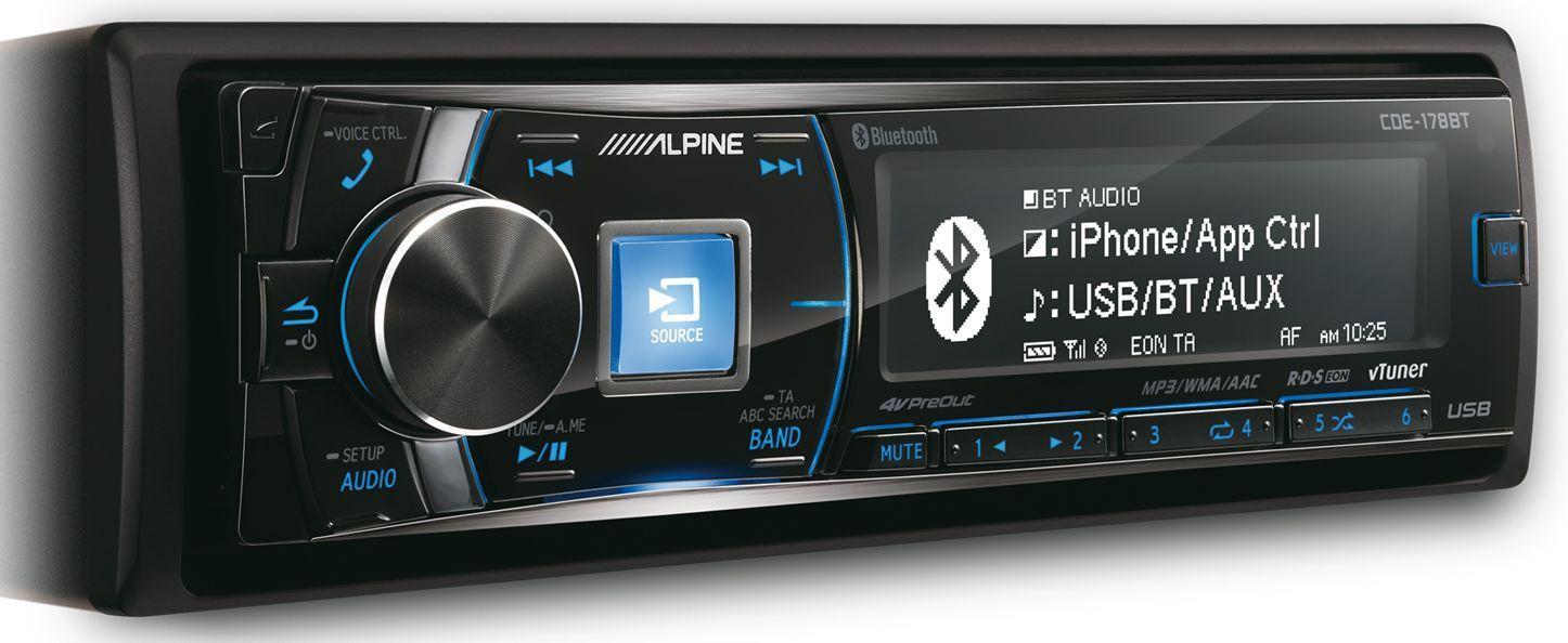 Alpine CDE-178BT blue