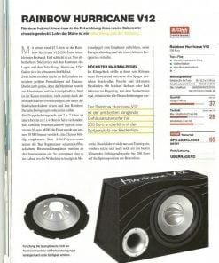 Rainbow Hurricane V12 test