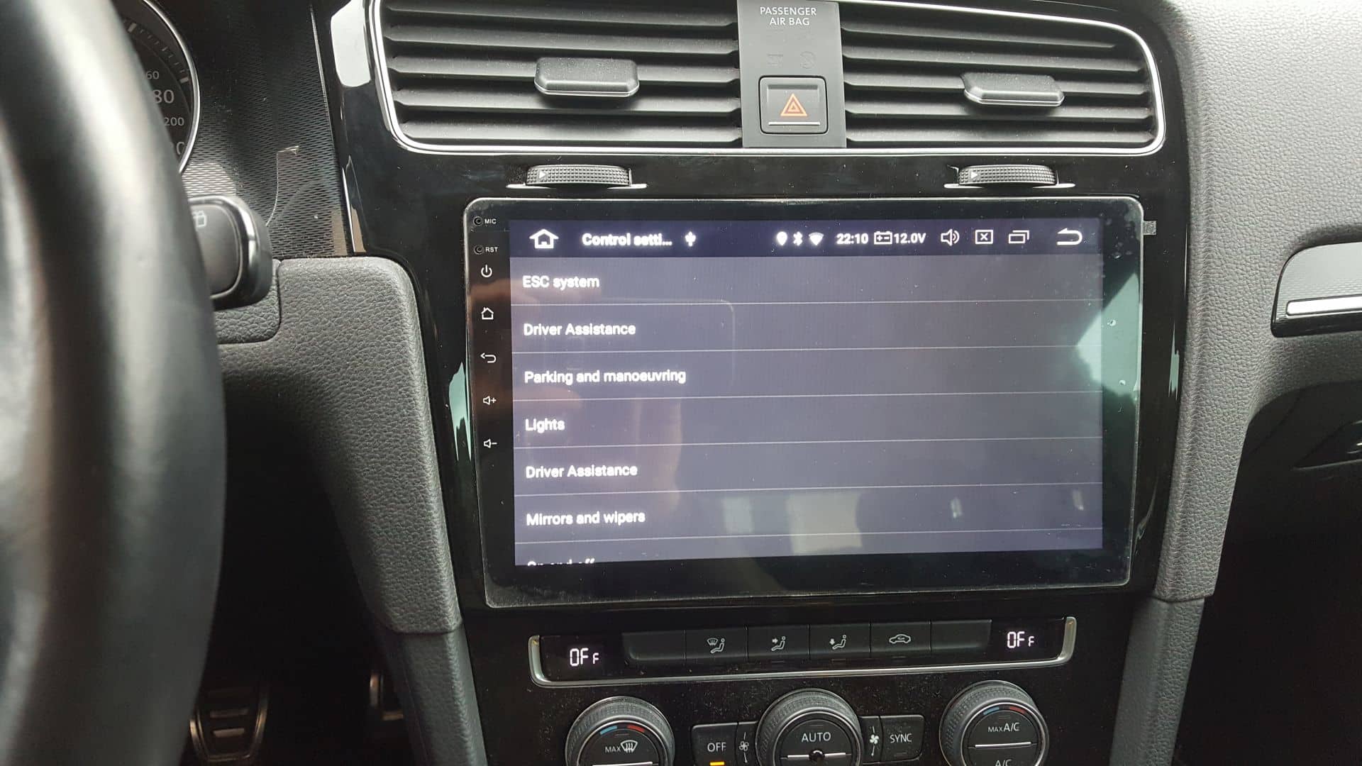VW Golf 7: "kitajski" OEM radio 8