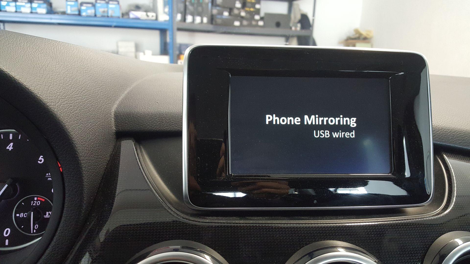 Mercedes B: kamera spredaj in zadaj + MirrorLink 11