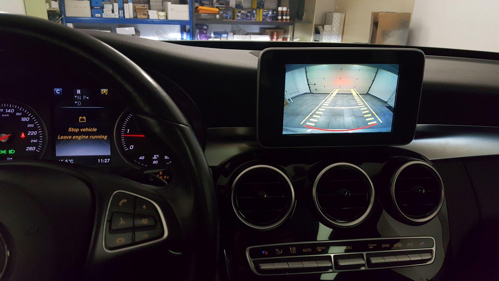 Mercedes C (W205): senzorji spredaj in zadaj, 2x kamera 14