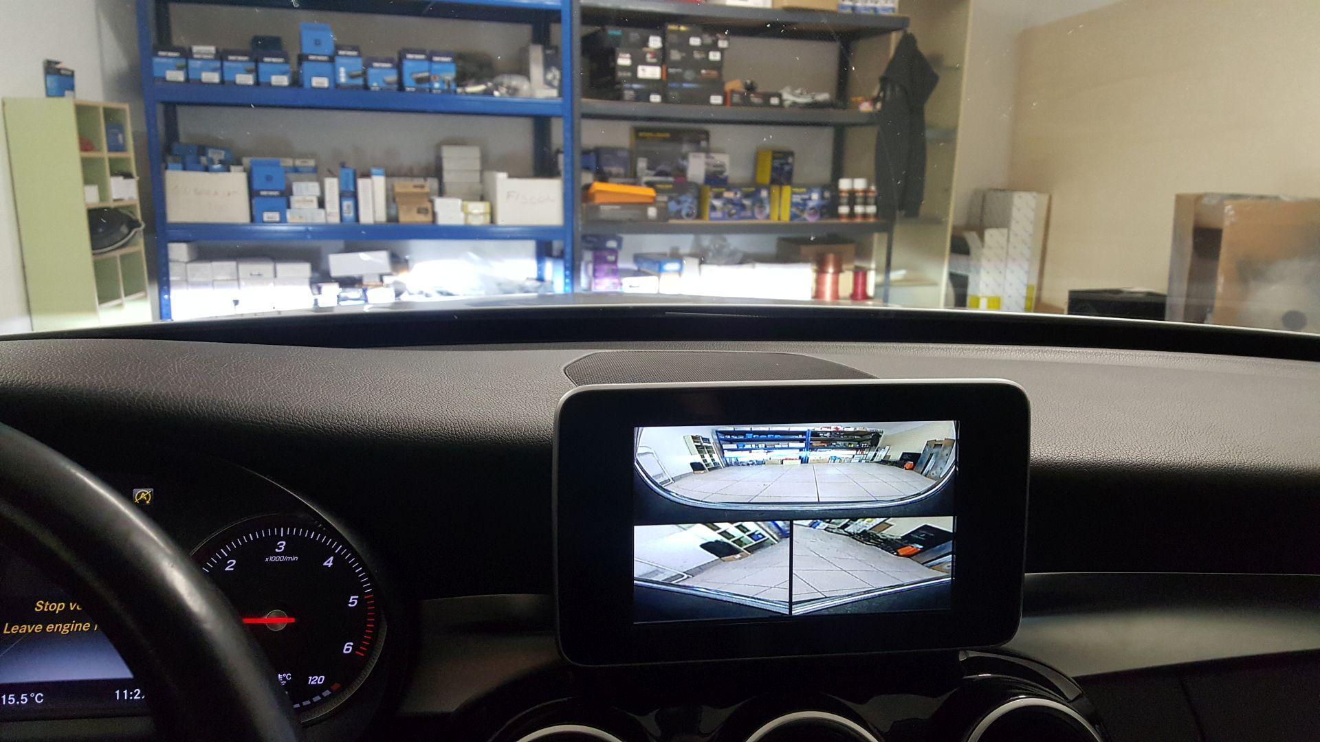 Mercedes C (W205): senzorji spredaj in zadaj, 2x kamera 16