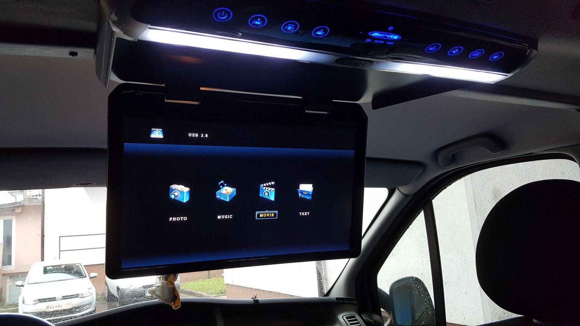 Renault Trafic: stropni LCD zaslon 10.1" 7