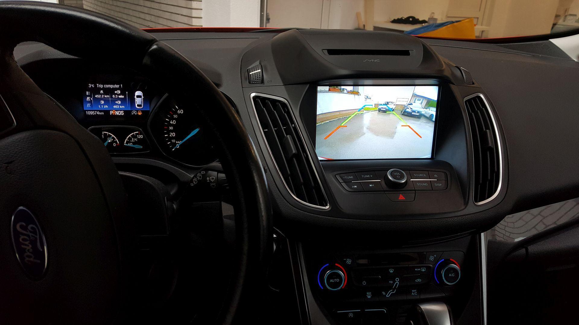 Ford C-Max: vzvratna kamera na Sync3 sistem 7