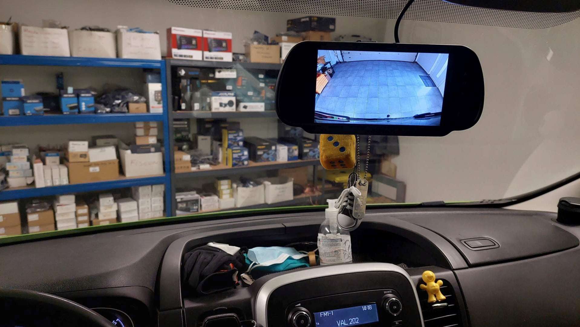 Opel Vivaro (2015) - 2x kamera na LCD zaslon v ogledalu 7