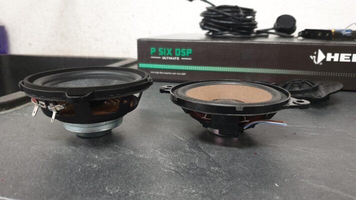 Audi A4 Avant (2020) - ojačevalec Helix in zvočniki DLS 4